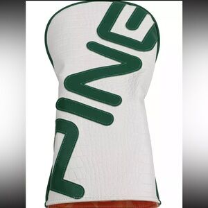 PING White and Green Golf Club Headcover